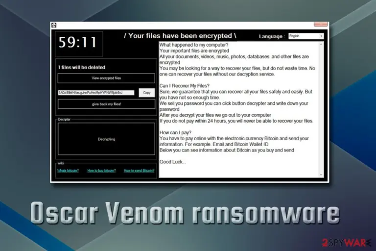 Oscar Venom ransomware