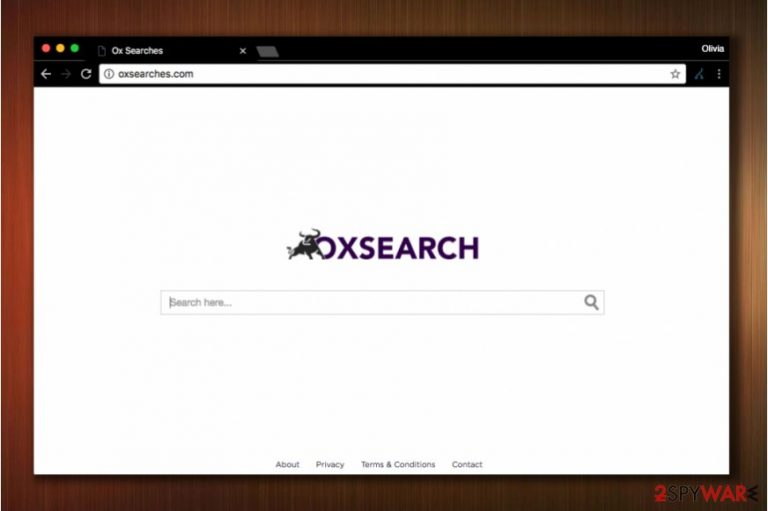 Screenshot of OXSearches.com search engine