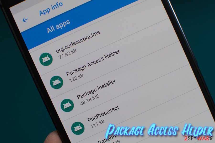 Package Access Helper running Package Access Helper running