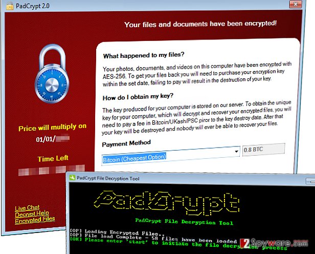 PadCrypt ransomware PadCrypt ransomware