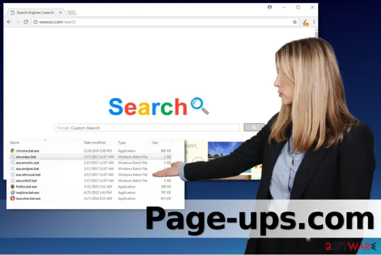 Page-ups.com redirect