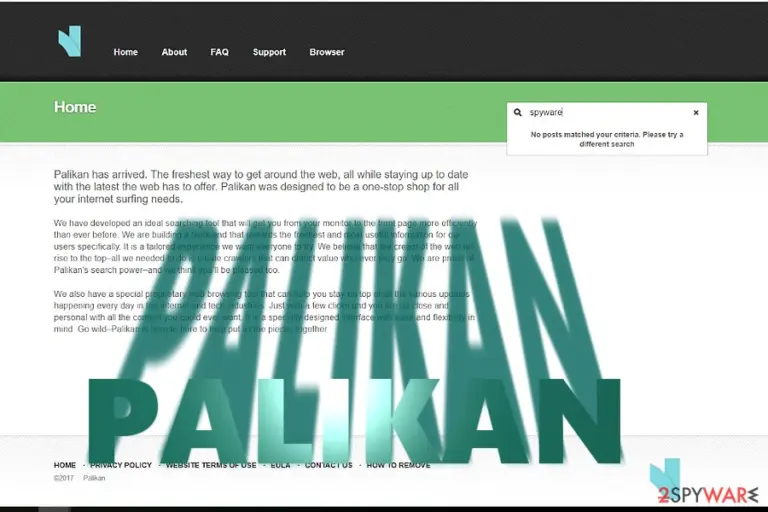The example of Palikan.com browser hijacker