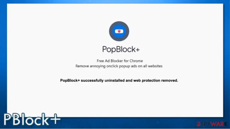 PBlock+ virus uninstall