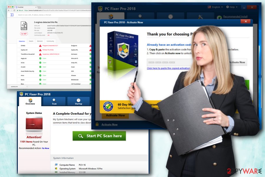 PC Fixer Pro 2018 fake system optimizer PC Fixer Pro 2018 fake system optimizer
