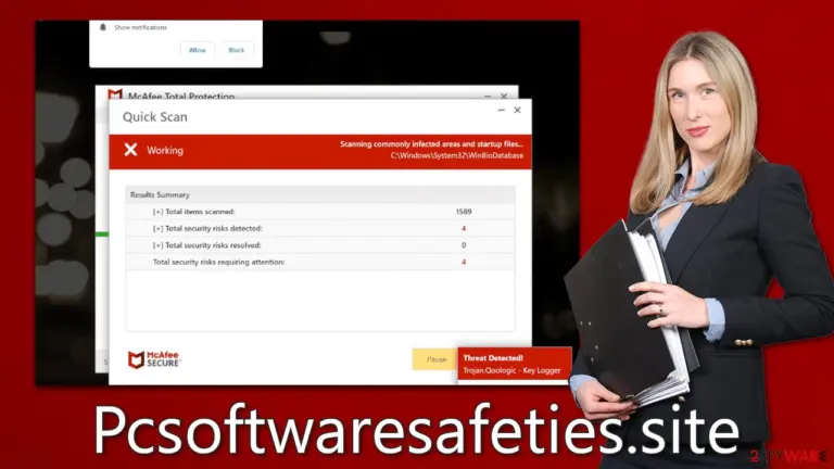 Pcsoftwaresafeties.site scam