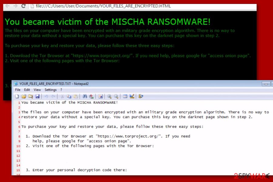 Petya Mischa ransomware Petya Mischa ransomware