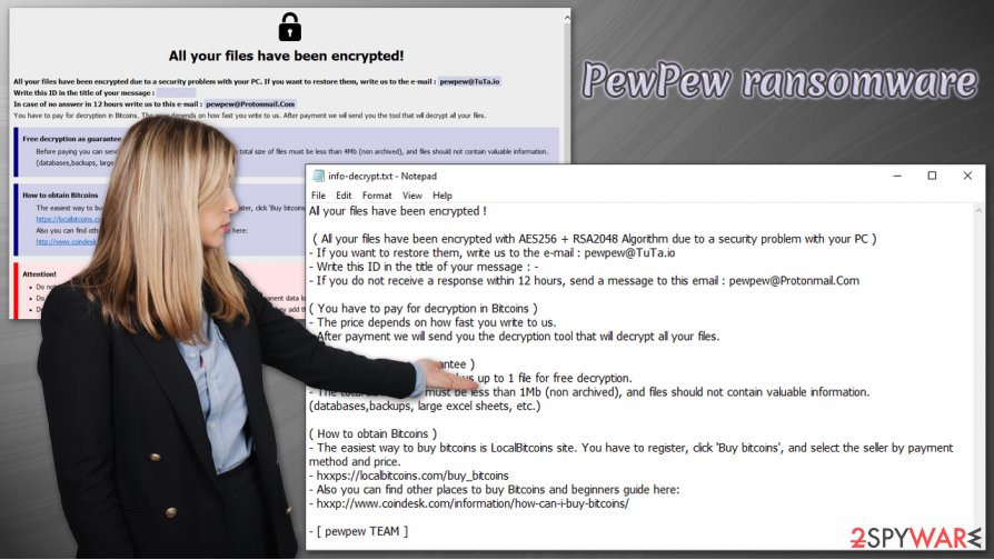 PewPew ransomware virus PewPew ransomware virus