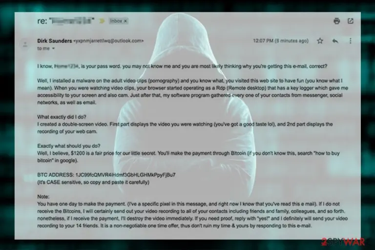 Porn email virus