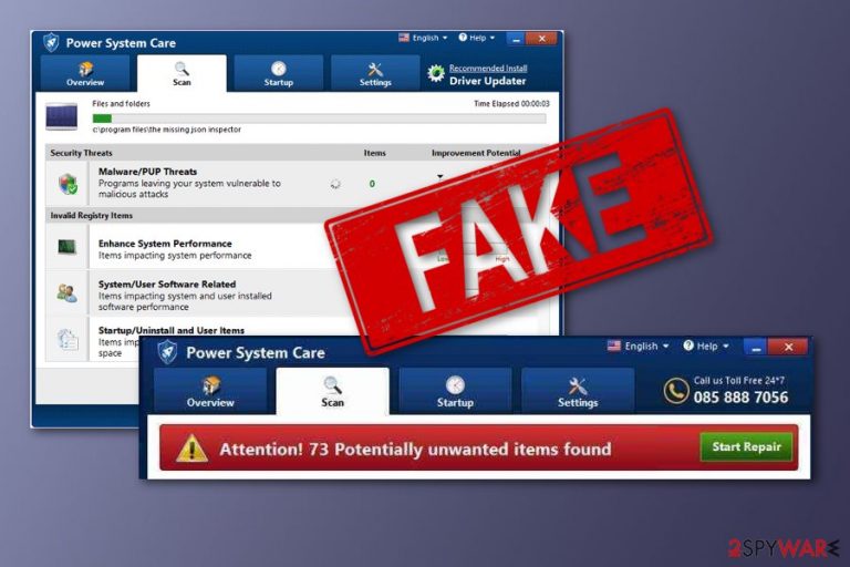Power System Care fake optimizer Power System Care fake optimizer