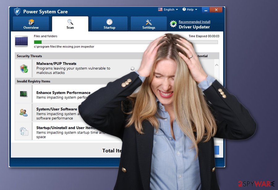Power System Care fake system tool Power System Care fake system tool