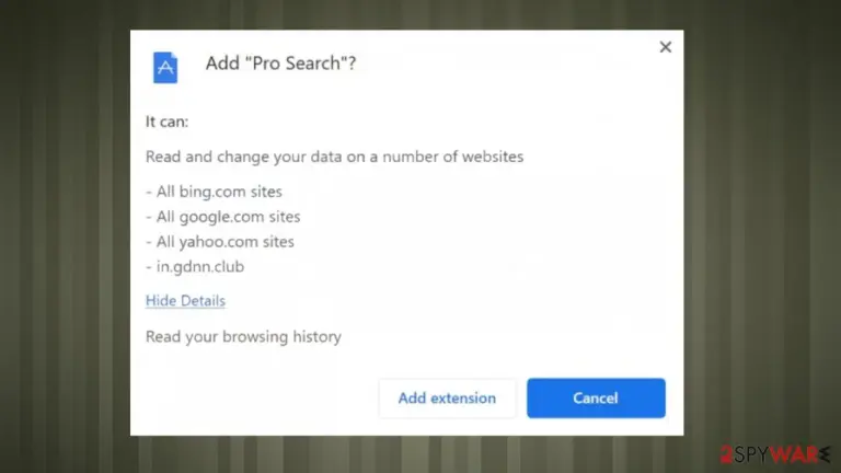 Pro Search hijack