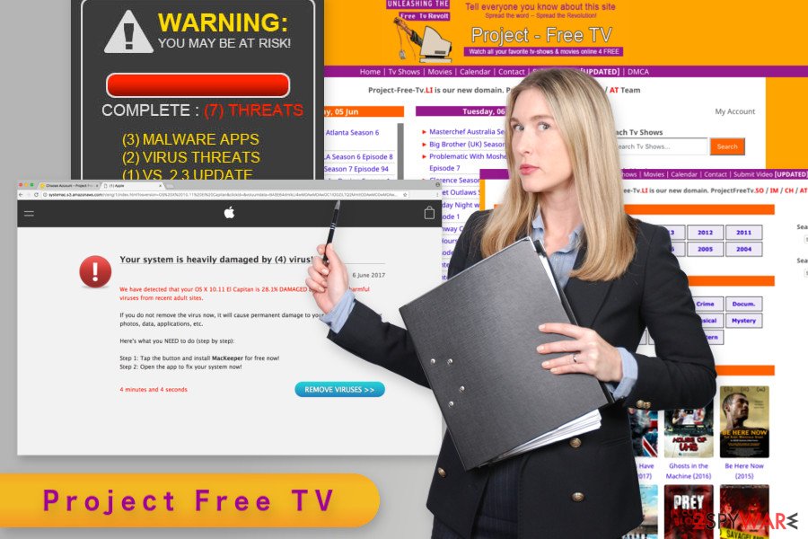 The illustration of Project Free TV The illustration of Project Free TV