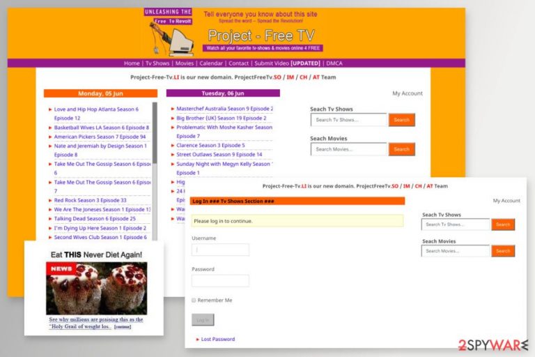 The image of ProjectFreeTV website The image of ProjectFreeTV website