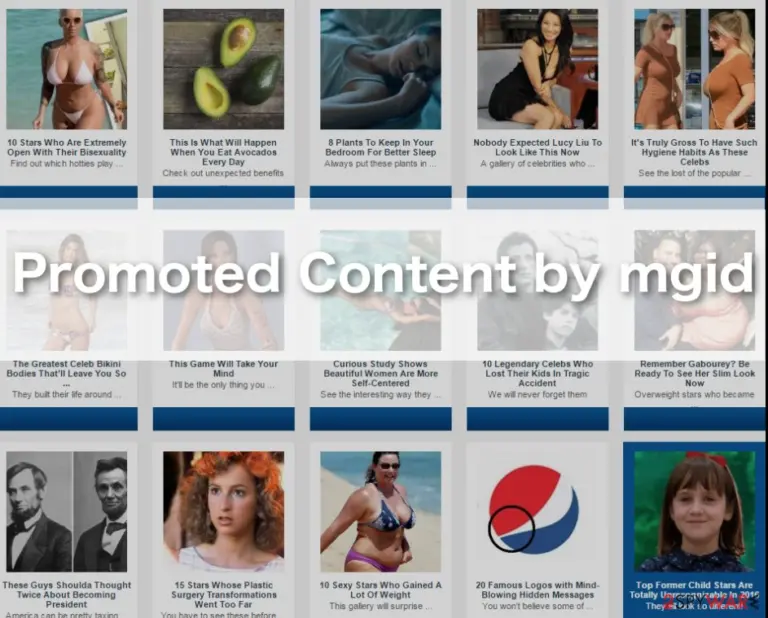 “Promoted Content by mgid” ads