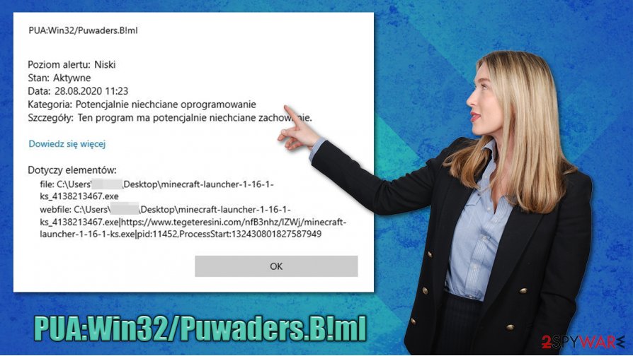 PUA:Win32/Puwaders.B!ml adware PUA:Win32/Puwaders.B!ml adware