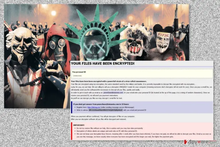 An image of the Purge ransomware