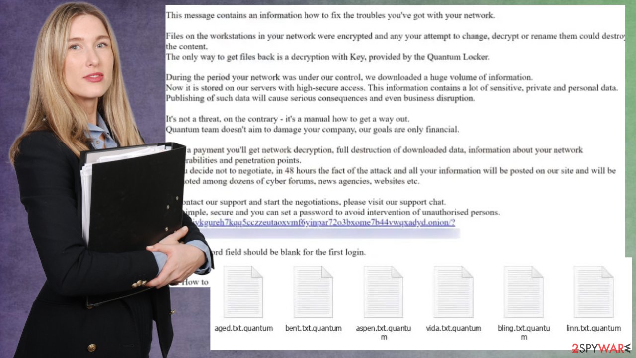 Quantum ransomware Quantum ransomware