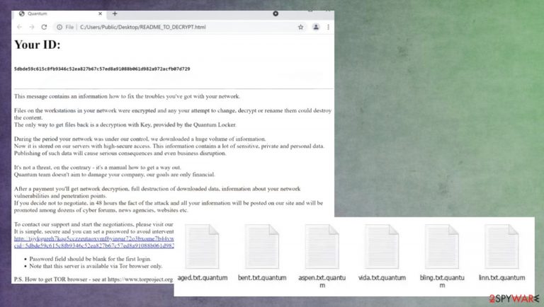 Quantum Locker ransomware Quantum Locker ransomware