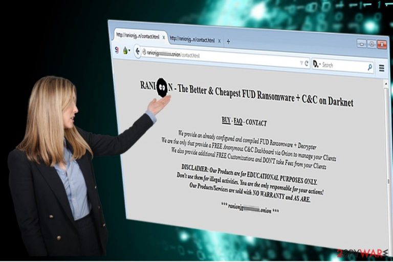 The screenshot of Ranion virus