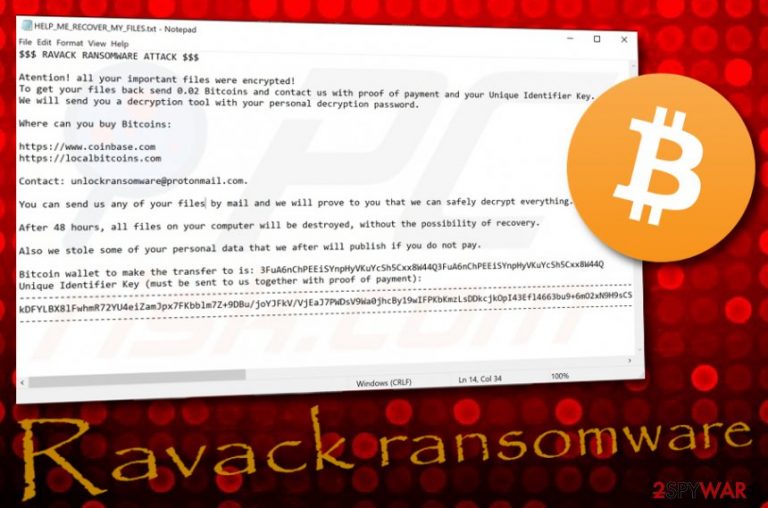 Ravack ransomware Ravack ransomware