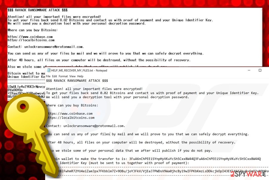 Ravack ransomware virus Ravack ransomware virus