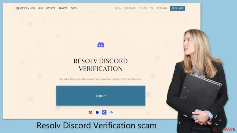 Resolv Discord Verification scam virus