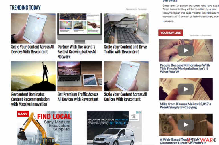 RevContent adverts
