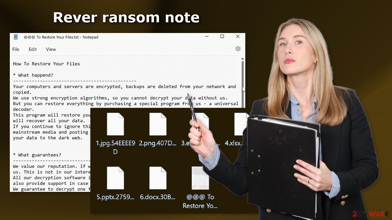 Rever ransom note Rever ransom note