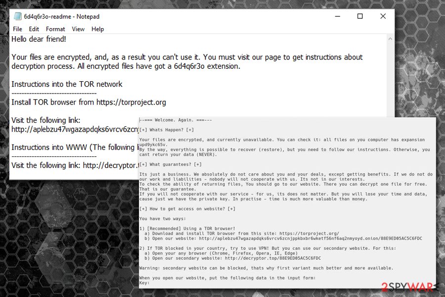 REvil ransom notes REvil ransom notes