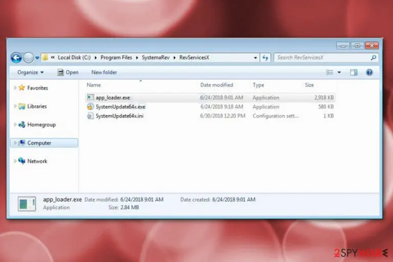 RevServicesX virus