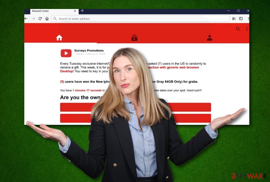 Reward center pop up virus Reward center pop up virus