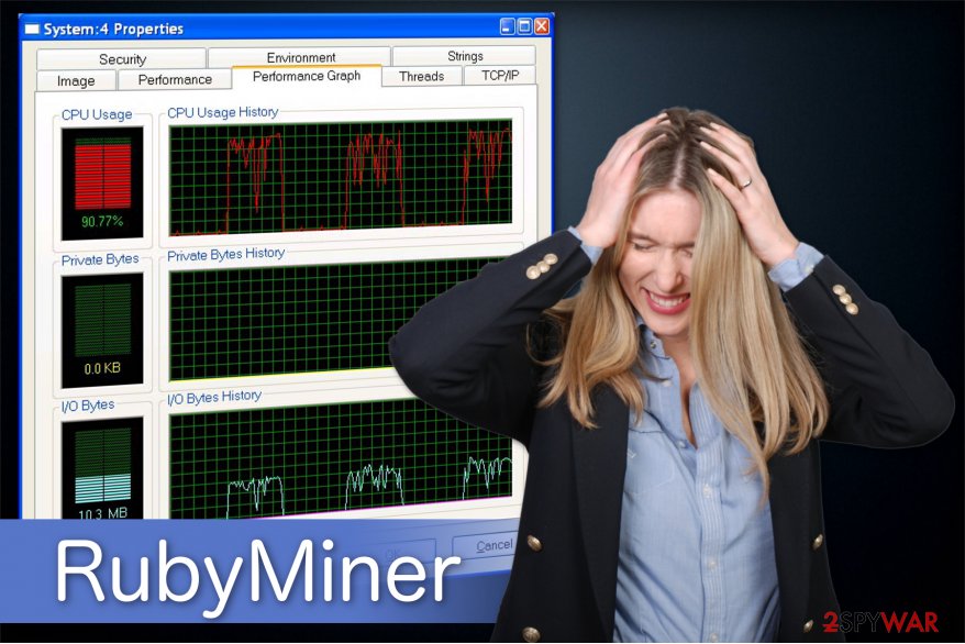 RubyMiner malware illustration RubyMiner malware illustration