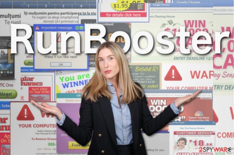 Illustration of RunBooster ads
