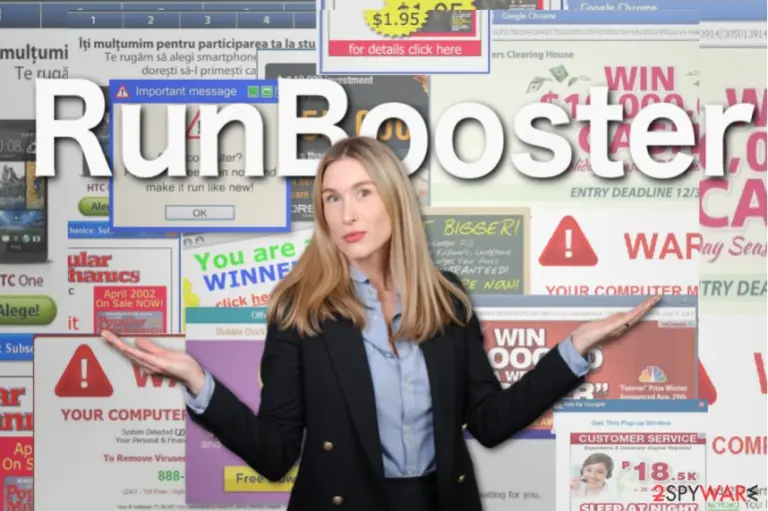 Illustration of RunBooster ads 