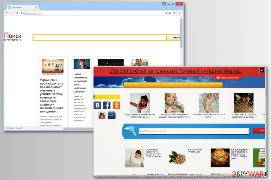 Russian ads redirect virus Russian ads redirect virus