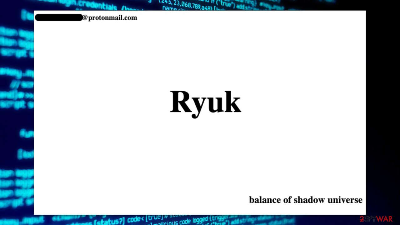 Ryuk ransomware gang is back Ryuk ransomware gang is back