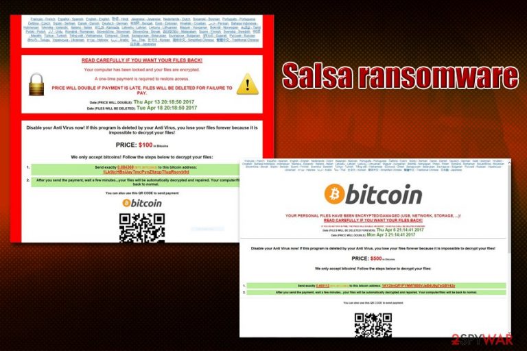 Salsa ransomware Salsa ransomware