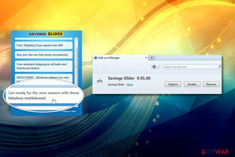 Savings Slider extension