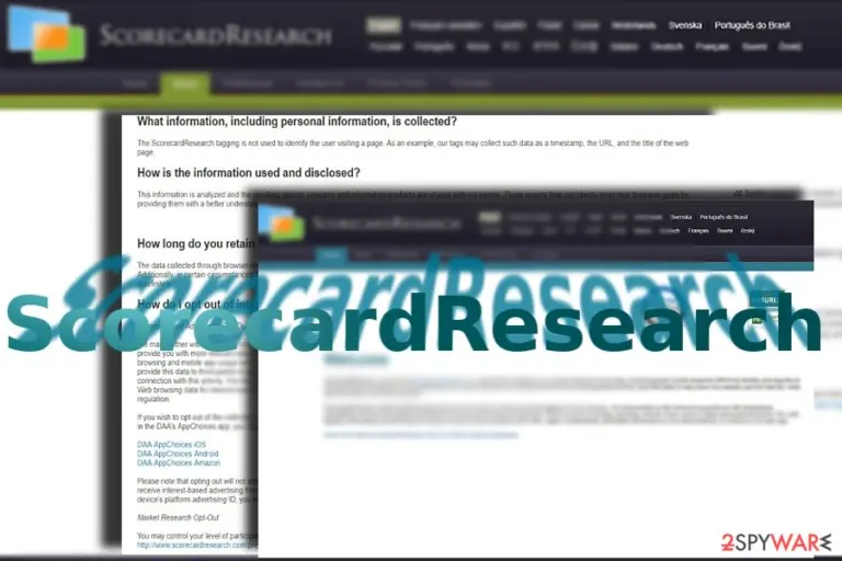 The image displaying ScorecardResearch website