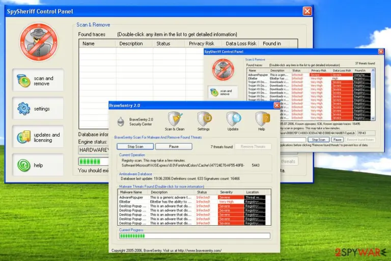 Screenshot of Brave Sentry