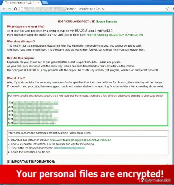 .xxx File Extension Trojan sends a message asking for a ransom