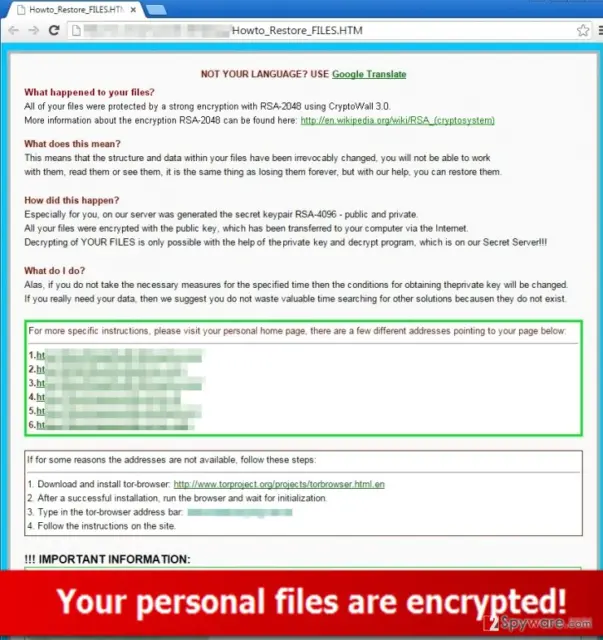 .xxx File Extension Trojan sends a message asking for a ransom