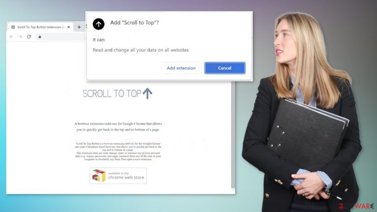 Scroll to Top browser extension
