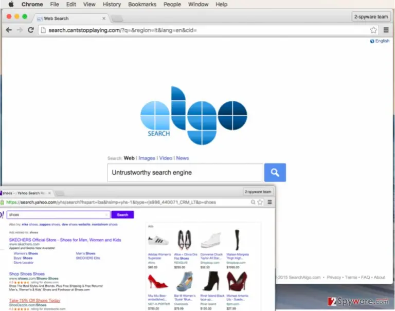 Search.cantstopplaying.com redirect virus