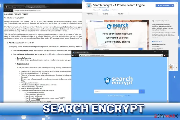 Search Encrypt etensions