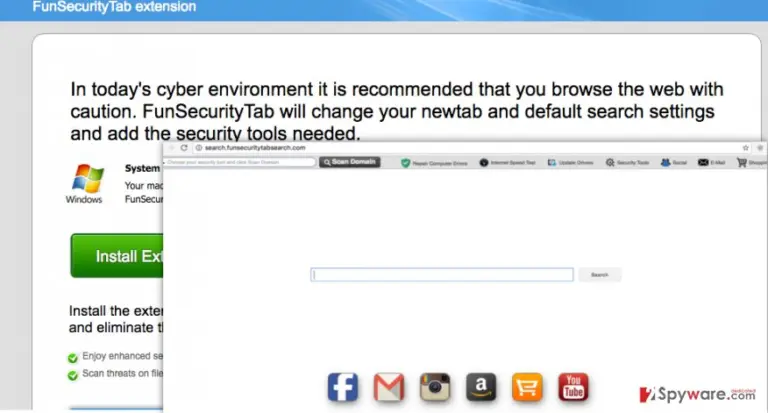 Search.funsecuritytabsearch.com hijacker