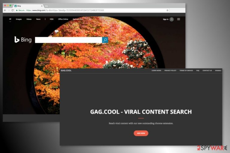 Screenshot of Search.gag.cool browser extension
