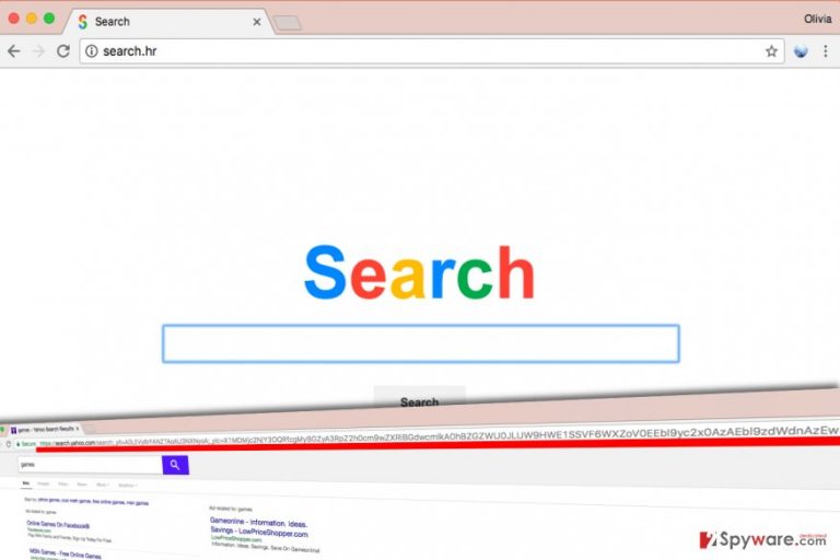 Search.hr virus presents modified search results Search.hr virus presents modified search results