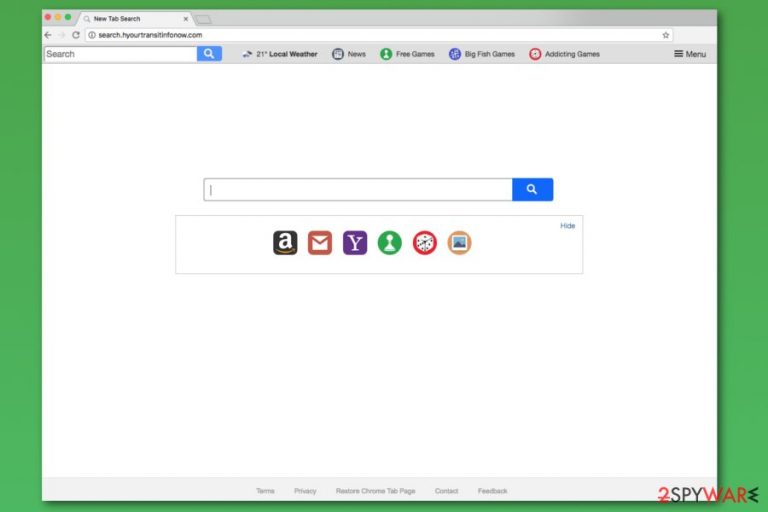 Screenshot of Search.hyourtransitinfonow.com