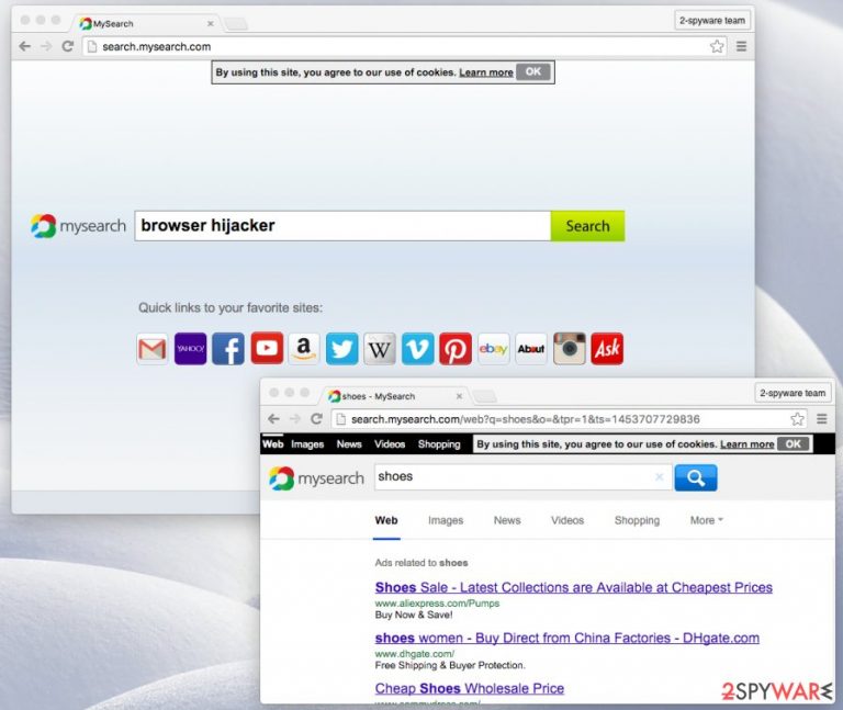 Search.mysearch.com virus image Search.mysearch.com virus image